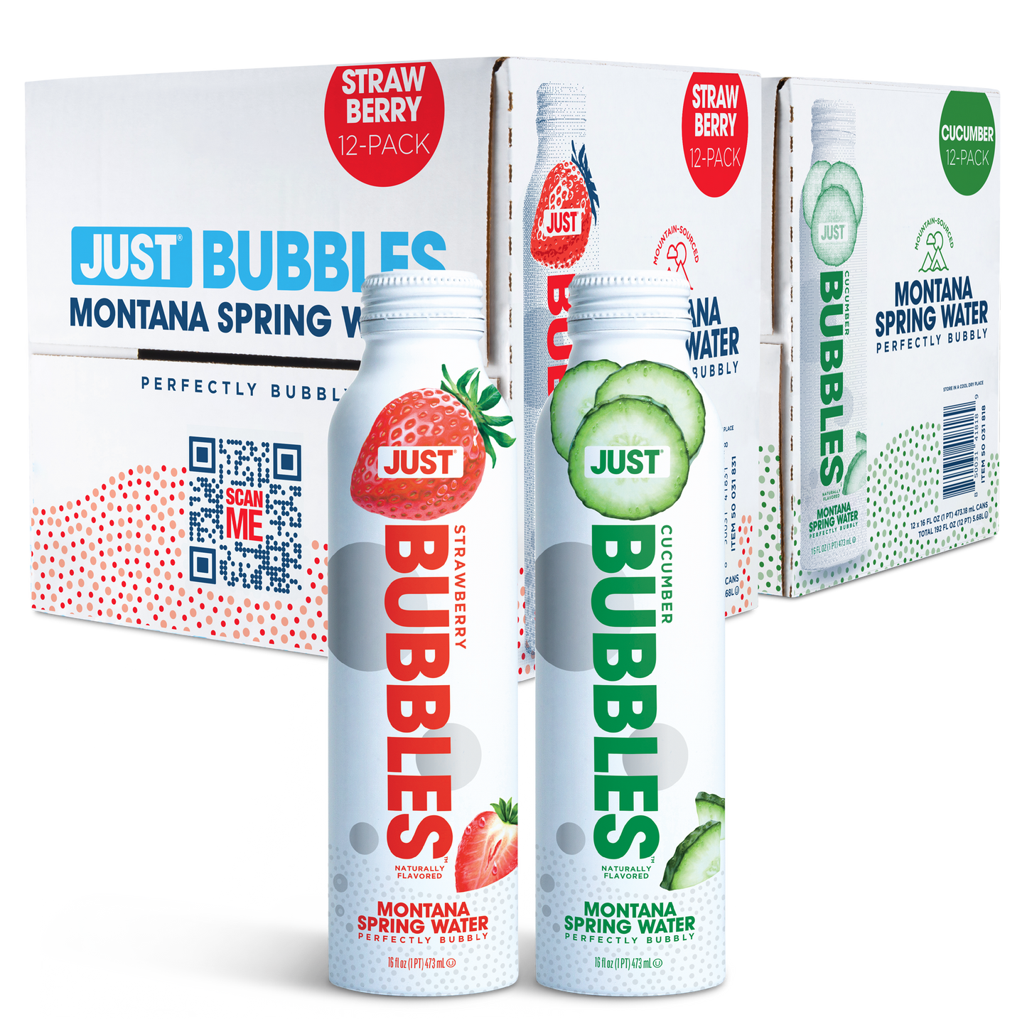 Strawberry Bubbles & Cucumber Bubbles Bundle-- 16 fl oz | 24 Pack
