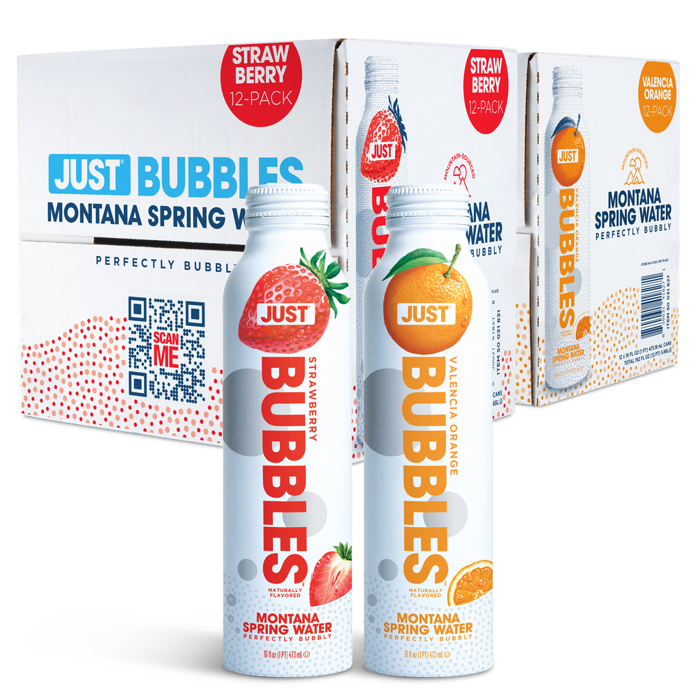 Strawberry Bubbles & Valencia Orange Bubbles Bundle-- 16 fl oz | 24 Pack