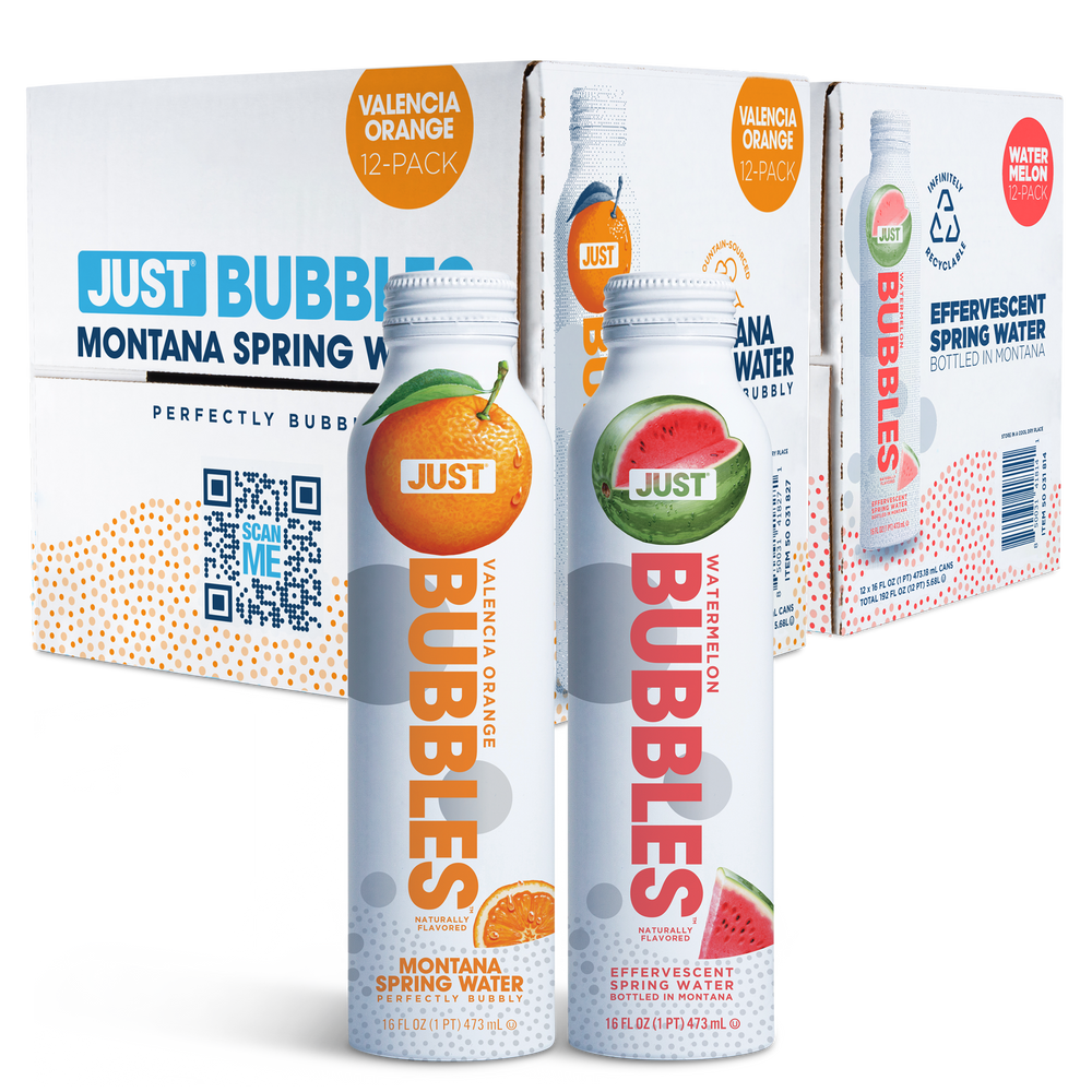 Valencia Orange Bubbles & Watermelon Bubbles Bundle-- 16 fl oz | 24 Pack