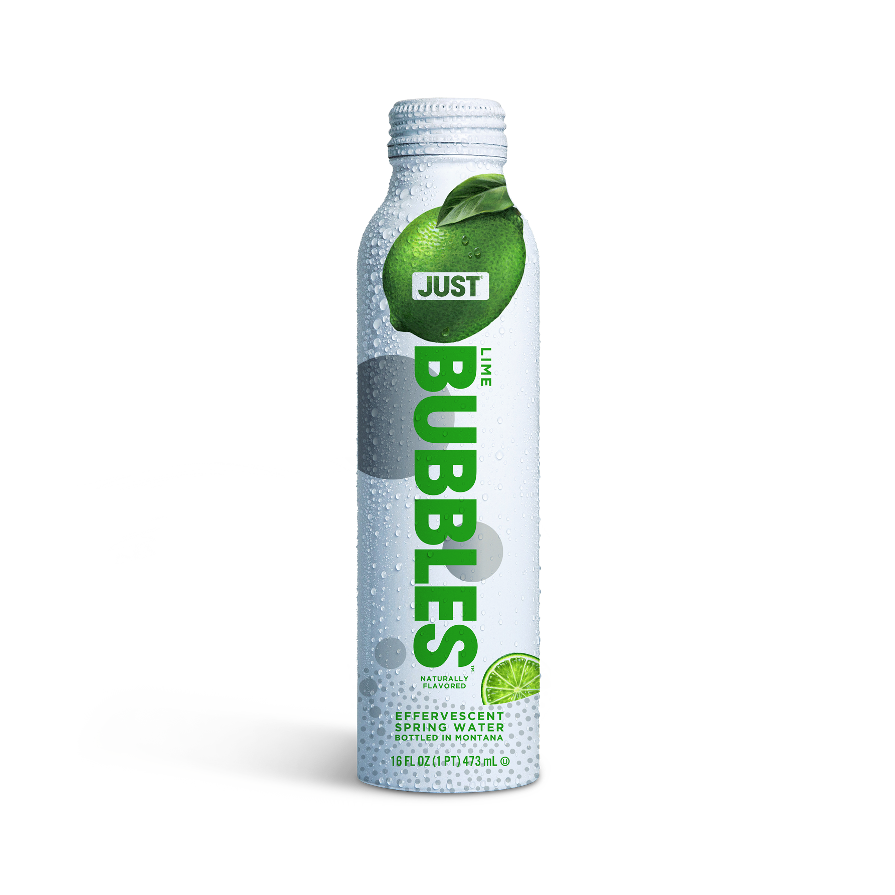 Lime Bubbles-- 16 fl oz | 24 Pack - JUST WATER