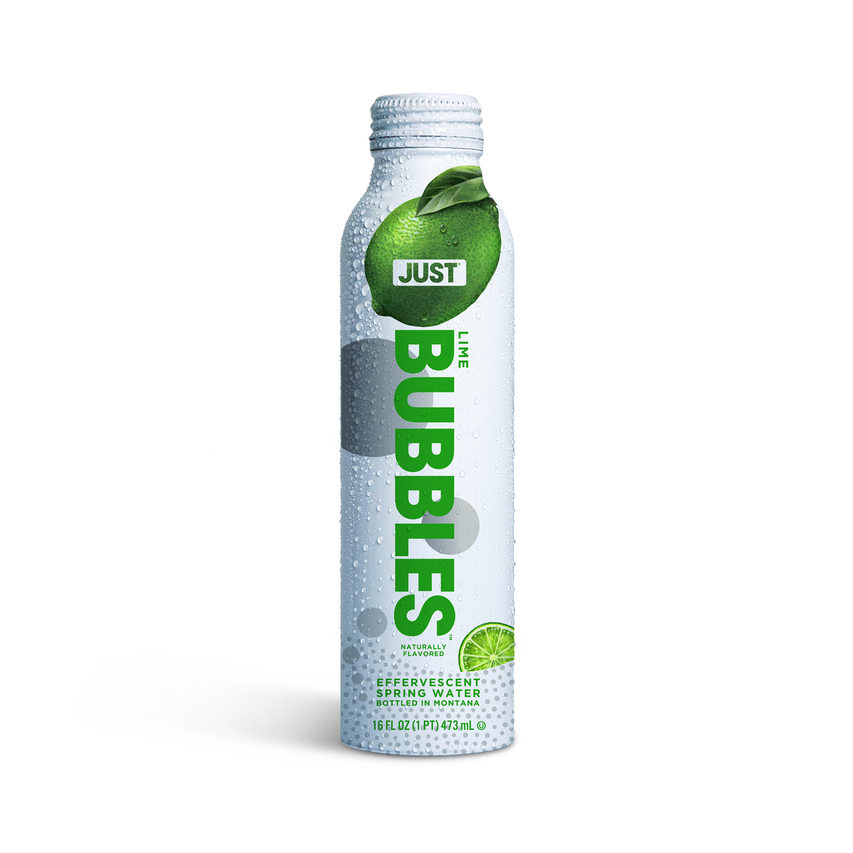 Lime Bubbles-- 16 fl oz | 24 Pack - JUST WATER