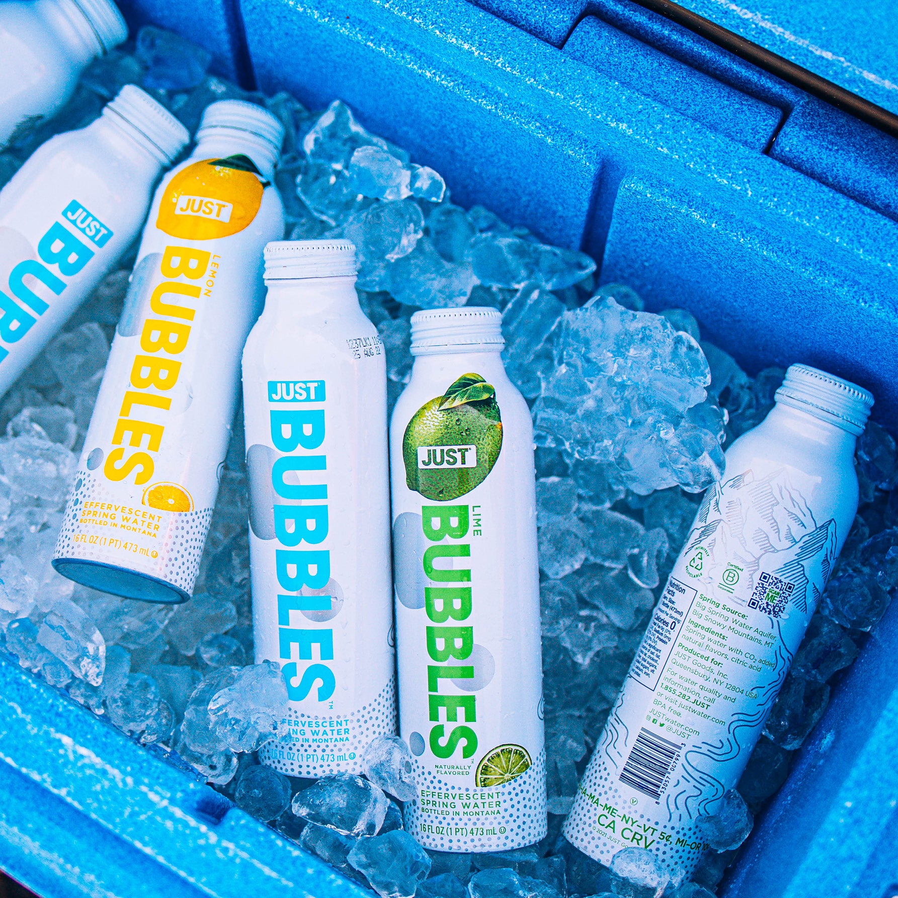 Lime Bubbles-- 16 fl oz | 24 Pack - JUST WATER