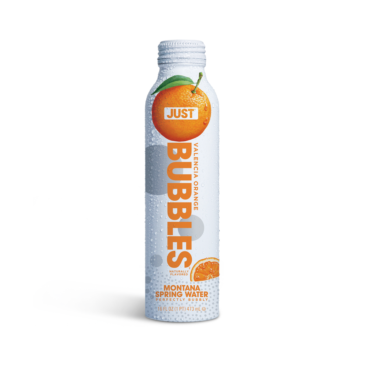 Valencia Orange Bubbles-- 16 fl oz | 24 Pack - JUST WATER