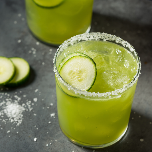 Spicy Sparkling Skinny Cucumber Margarita