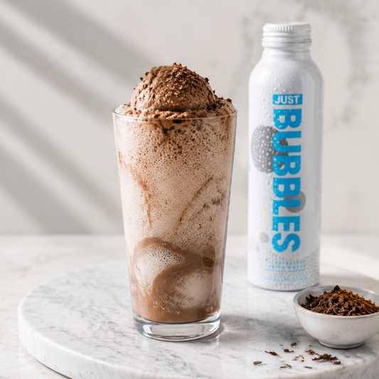 Sparkling Chocolate Protein Float