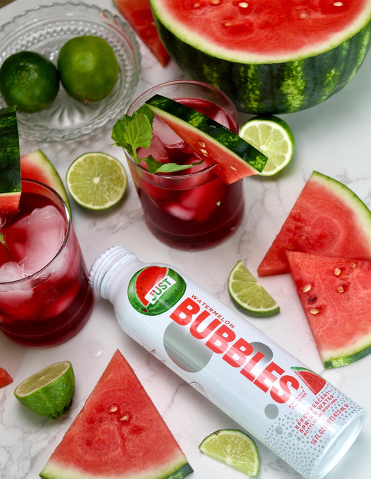 Watermelon Hibiscus Sparkling Iced Tea