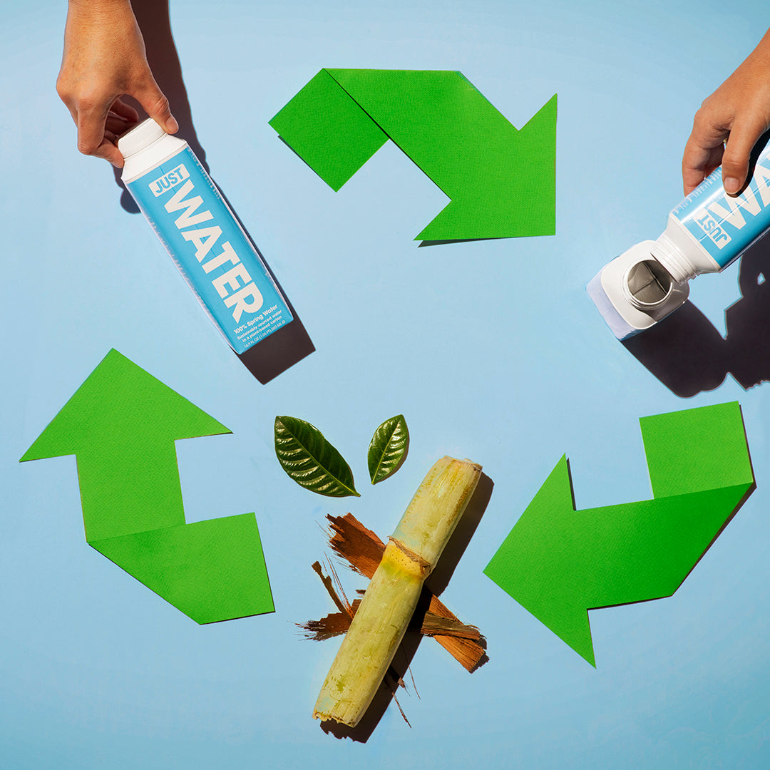 100% recyclable alternative to plastic. Yes, JUST cartons are recyclable! Recycled cartons can be used for everything from tissues to paper towels to building materials!