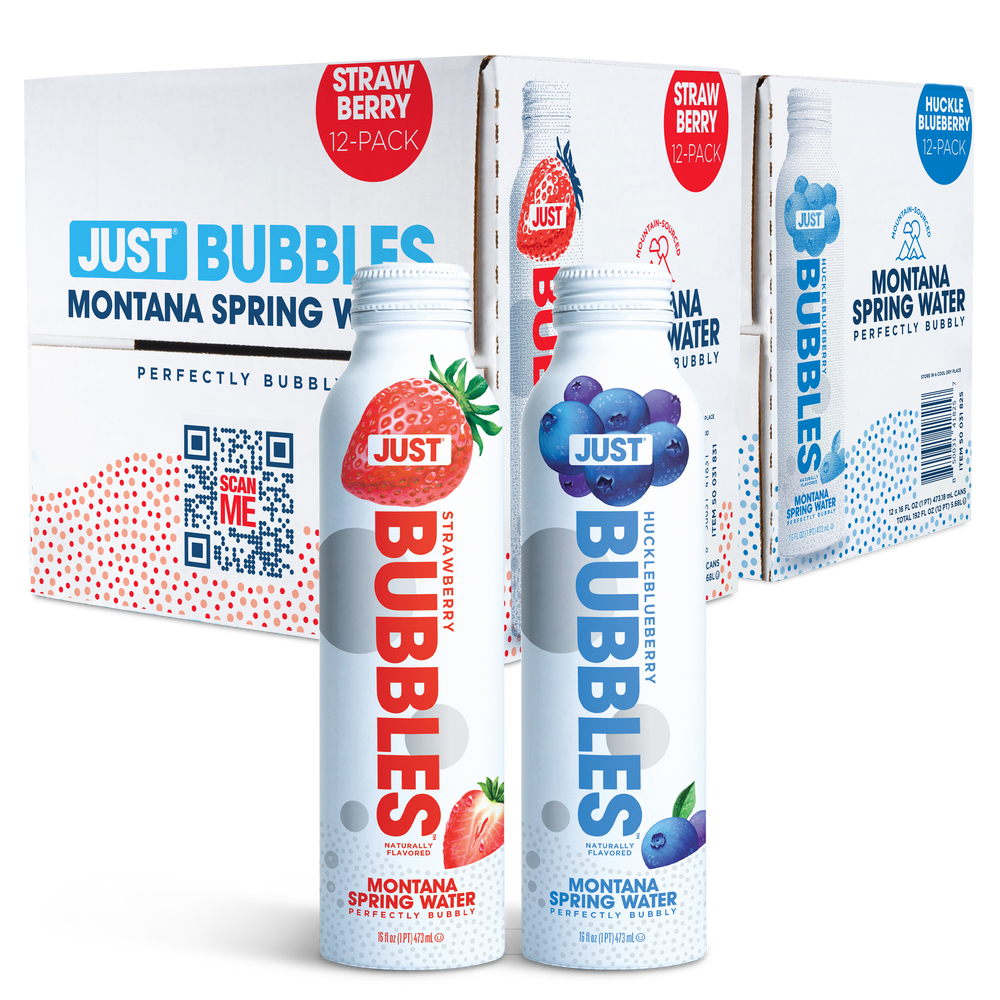 Strawberry Bubbles & HuckleBlueberry Bubbles Bundle-- 16 fl oz | 24 Pack