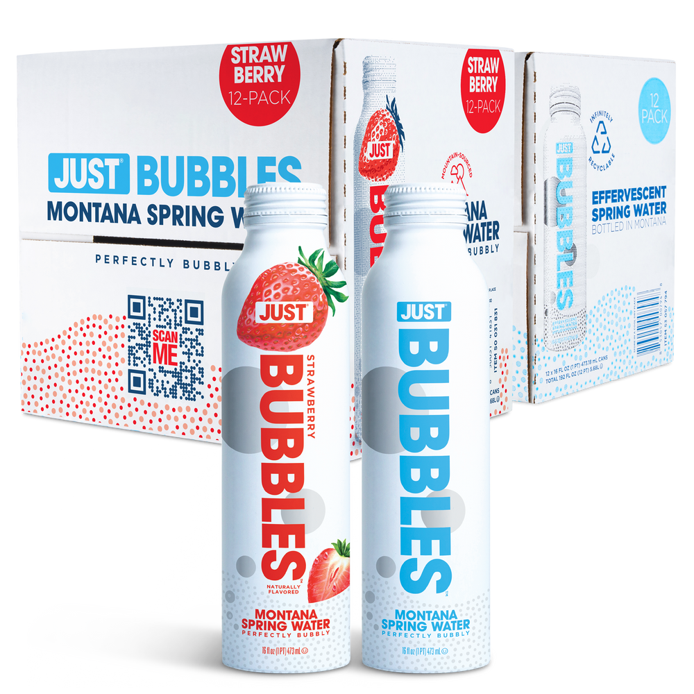 Strawberry Bubbles & Original Bubbles Bundle-- 16 fl oz | 24 Pack